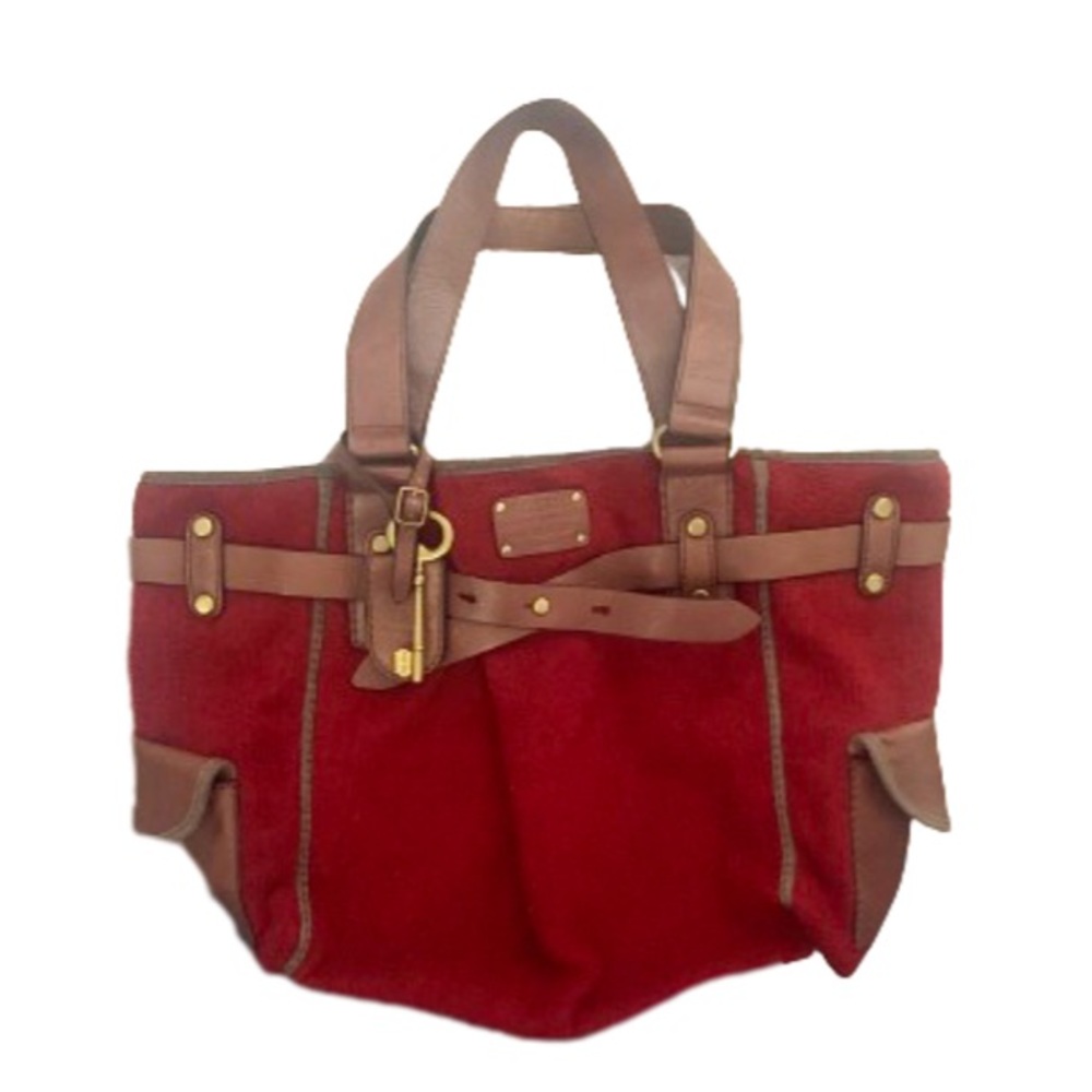 • Fossil Adriana Wool with Leather Trim Purse •